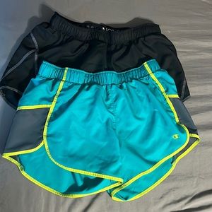 2 pairs Champion Powertrain Athletic Shorts